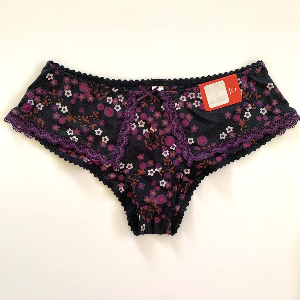 NWT Marie‎ Jo L'Aventure Masha Hotpants Boyshort Panty Small Floral Print Lace